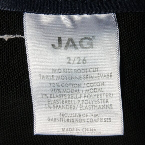 JAG Eloise Boot Cut Blue Denim Jeans Womens Sz 2/26 Best Kept Secret Tummy Panel - Picture 8 of 16